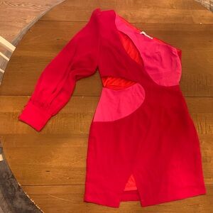 Chicways Vibrant Asymmetrical Cutout Dress